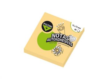 NOTAS ADHESIVAS PIZZINI 75MM X 75MM X 80 HOJAS NARANJA PASTEL