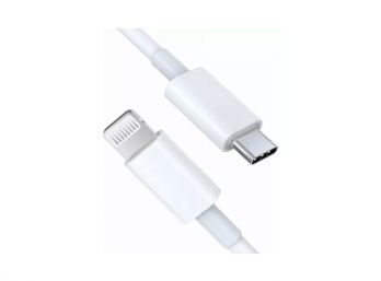 CABLE APPLE USB TIPO C A USB LIGHTNING 1M P/IPHONE 11/12/13/C52 - BLANCO