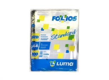 FOLIO LUMA A4 LIVIANO X100 UNIDADES