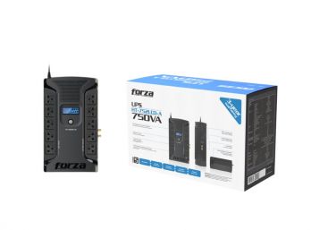 UPS FORZA NT-752A 750VA/375W 220V 4-IRAM RJ45/11 45-65HZ