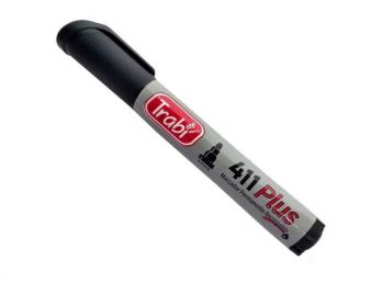 MARCADOR TRABI 411 SOLVENTE NEGRO PTA REDONDA POR UNIDAD