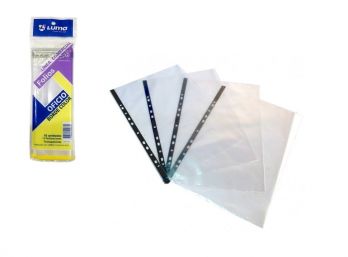 FOLIO LUMA OFICIO PESADO C/BORDE DE COLOR X10 UNIDADES